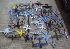 Diecast Aircraft Planes Lot Of 48 Assorted Mixed Military Airplanes Jets Metal