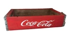 Vintage Wooden Coca Cola Coke Soda Pop Bottle Crate Carrier Case Red