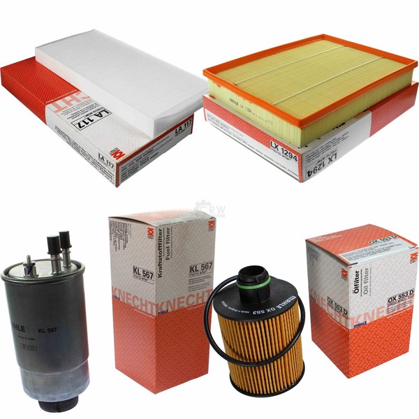 Mahle Kraftstofffilter KL 567 Innenraum LA 117 Luft LX 1294 ÖLfilter OX 553D-image
