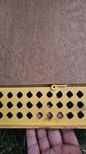 Vintage MCM Faux Rattan Woven Cane Mirror 1970s - Picture 11 of 13