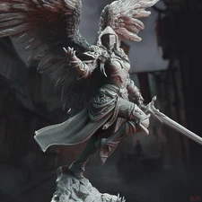 Lydia Merciless Female Angel Fighter Paladin Cleric Miniature | DnD D&D