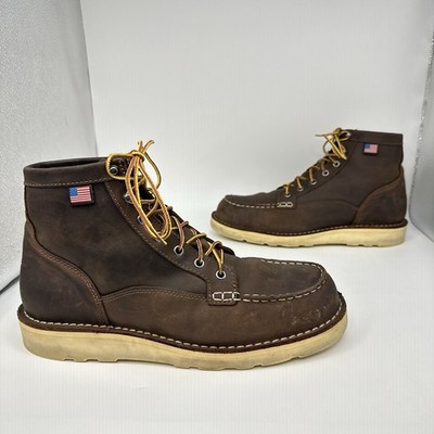 Danner-Bull Run Moc 6'' Soft Toe Boot Men's 11.5D Leather Made In USA 15563