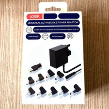 LOGIK  Universal HP Dell Lenovo Asus Laptop Ultrabooks Power Adapter supply 65W