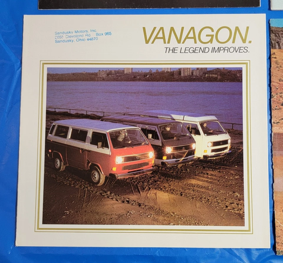 (4) Folletos de ventas originales VW Volkswagen concesionario furgoneta cámper años 70 Foto 4 de 4
