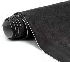 Premium Black Suede Fabric Wrap - 17X70 Inch Suede Wrap for Car Interior - Self-