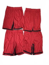 Nike Boys Dri-Fit Red Athletic Shorts XL Lot of 4 Bundle