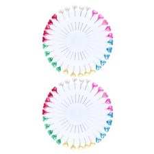 3 Set Fabric Embroidery Needle Sewing Pin Colorful Pins Bead Making Needles