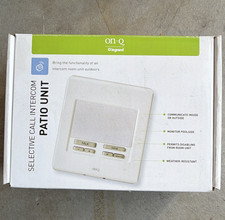On-Q Legrand Selective Call Weather-Resistant Intercom Patio Unit IC5004