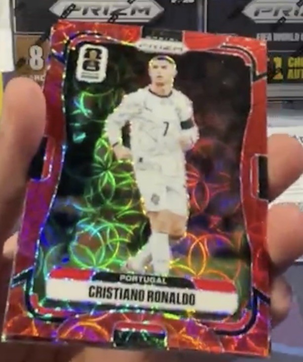 Panini Prizm FIFA WC 26 CHOICE Cristiano Ronaldo Red Scope /85 COLOR MATCH RARE!