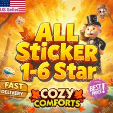 Monopoly Go Sticker 1-6 star 🔥 Golden Blitz Event  🔥 🔥 SUPER FAST⚡⚡