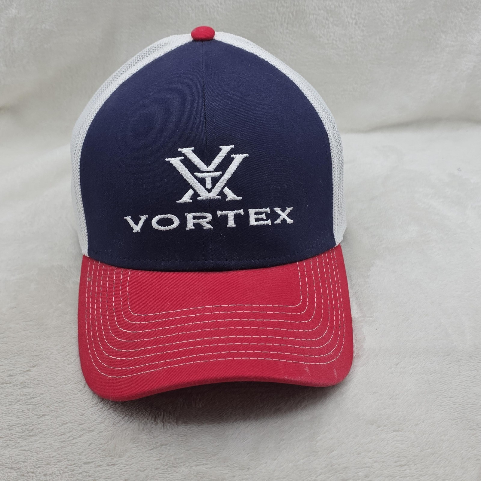 Vortex Hat Cap Snap Back Adjustable Red White Blu… - image 2