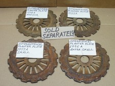 International / McCormick Used Cast Iron Planter Seed Plates, Sold By the Piece