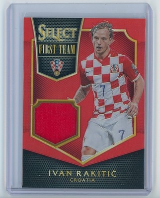 2015-16 Panini Select Ivan Rakitic First Team Red Game Worn Patch /49 Croatia