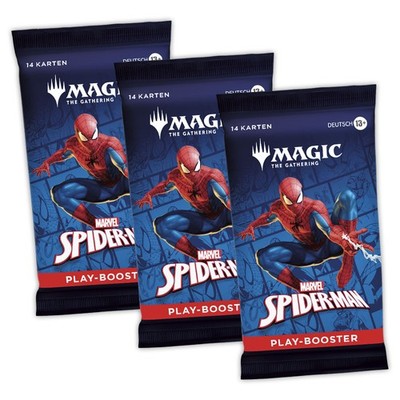 Magic the Gathering - Marvel Spider-Man 3x Play-Booster Sparset MtG DE