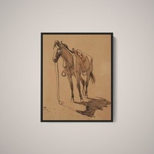 Maynard Dixon - Cow Pony - Art Print on Paper or Canvas