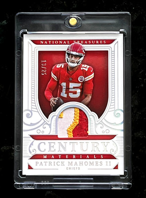 Patrick Mahomes II 2025 National Treasures 13/25 Century Materials Chiefs CM-PMS
