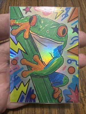 Original ACEO Print Illustration - REFRACTOR TREE FROG