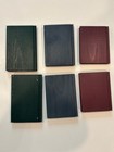 Vintage Red, Blue & Green Miniature Set Of 6 Wooden Books Stackable Separates — photo 3