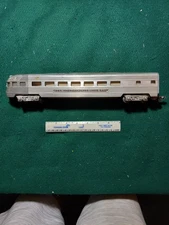 AMERICAN FLYER #663 AMERICAN FLYER LINES ALUMINUM LIGHTED OBERSVEATION CAR