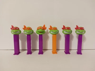 Lot of 6 Vintage PEZ Dispensers Teenage Mutant Ninja Turtles - Image 1 of 4