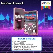 R36S Retro Handheld Game Console 3.5″ IPS 64GB | 15K Games ✅