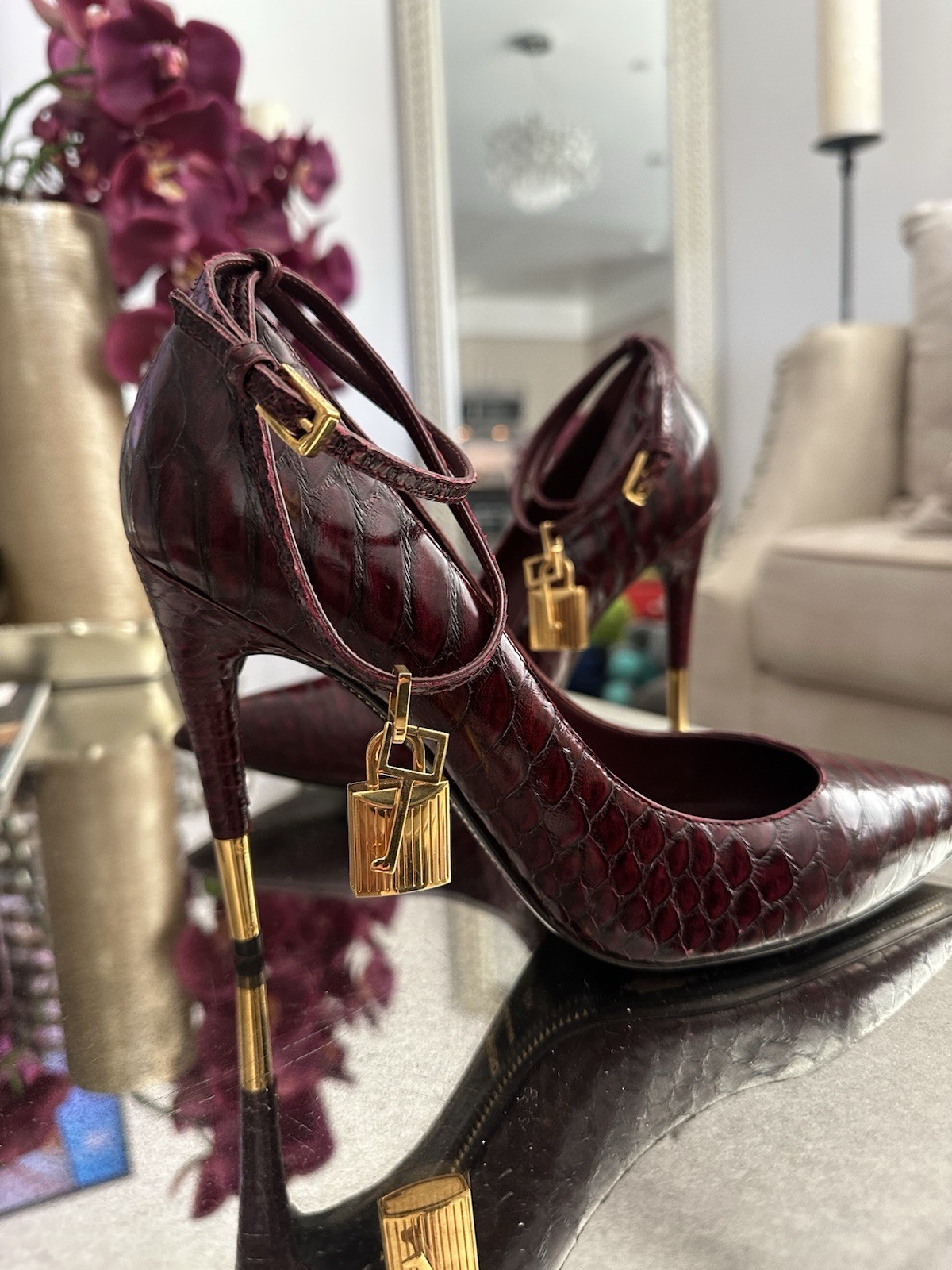 Tom Ford Python Pumps Size 39.5 - image 5