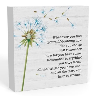 Positive Quotes Whenever You Find Yourself Sign, Home Office Desk Decor for W...