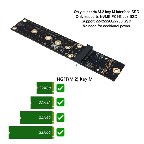 Extension Cable NGFF Key M For XP/Vista 32/64/ 7/ 8 /W Fit - Afbeelding 14 van 19
