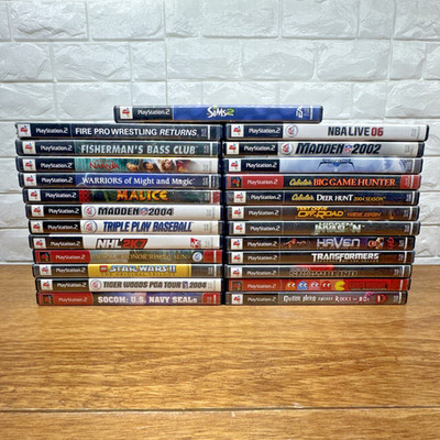 Lot of 25 Sony Playstation 2 PS2 Games Bundle Tested Working Free Shipping 0081