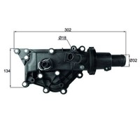 Mahle Thermostat KÜHlmittel 89°C Mit Dichtung Passend FüR Renault Clio Fluence