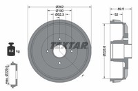 Bremstrommel Hinten Textar 94049700 FüR Dacia Lada Renault
