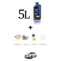 Hoffcar Wartungskit 4 Filter Und 5L ÖL FüR Seat Ibiza III 1.9 TDI 74KW Ab 200