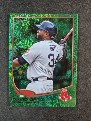 2013 Topps Update #US177 David Ortiz Emerald Green Red Sox HOF Baseballkarte