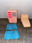 VTG 1979 Mattel Barbie Dream House Pink Commode Bath Chest Plastic Set 1045