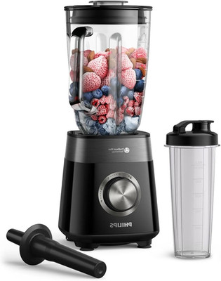Philips 5000er-Serie Standmixer HR3031/00 SCHWARZ 1200 W 2 l + Trinkflasche