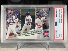 2017 Topps Now /428 Alex Avila Ian Happ (Rookie) Javier Baez #491 - PSA 9  POP 4