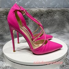 Women's Cross Strap Pumps Pointed Toes High Heels Fashion Stilettos Party Shoes