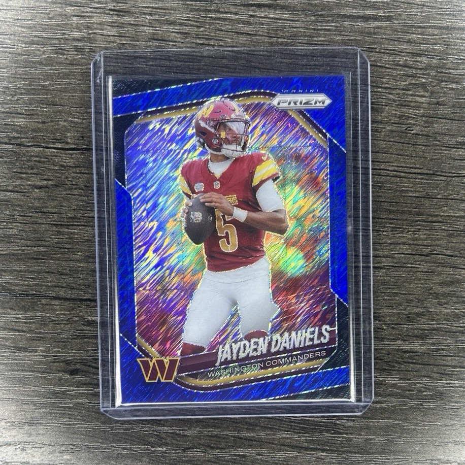 2025 Jayden Daniels Prizm Blue Shimmer /35 #278 Commanders