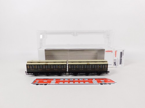 Märklin H0 AC 42041-02 Abteilwagen-Paar KPEV NEM KK KKK sehr gut+OVP #EL24-0,5 | Condition: Gebraucht