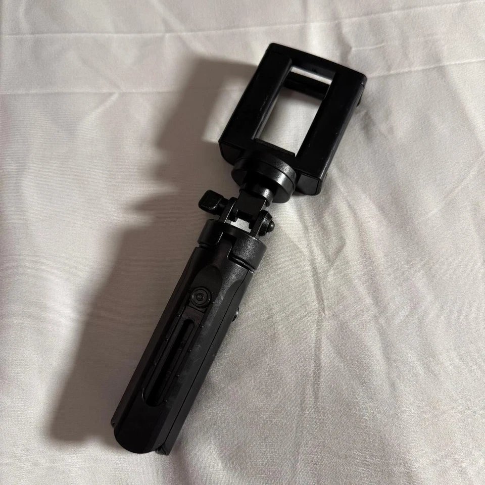 Mini Trípode Portátil Soporte Teléfono Celular Cámara Soporte Montaje Empuñadura Escritorio Vlogging Foto 4 de 4