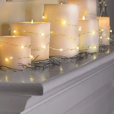 20 LED Wire String Lights Warm Light for Outdoor Patio Stage Festival Lighting