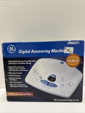 Vintage GE Digital Answering Machine New in box W/User s Manual White 2-9868