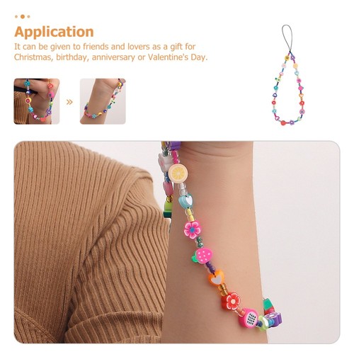 Mobile Phone Chain Miss Strap Handmade Lanyard Anti Theft Holder Wrist for - 第 3/8 張圖片