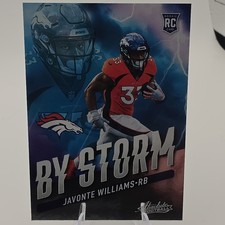 Panini Absolute By Storm Javonte Williams #BST-15 Rookie Denver Broncos