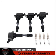 4pcs Ignition Coils + 4pcs Spark Plugs for 2017-2022 Kia Optima Forte5 2.0L L4