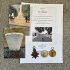WW1 TRIO  - WEST - 11th Bn ESSEX REG - POPERINGHE NEW MILITARY CEMETERY