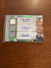 2014 Topps Triple Threads Relic Combo Machado Trout Myers Auto Ttarc-MTM 13/18