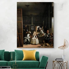 1656 Las Meninas by Diego Velázquez – Spanish Baroque Masterpiece Fine Art Print