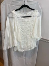 Cream Leone Max Limited Edition Silk Blouse size 4