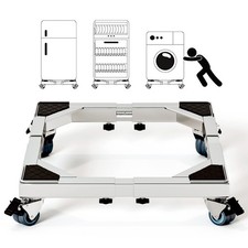 Heavy Duty All Stainless Steel Mobile Fridge Stand Base, Washing Machine Stan...